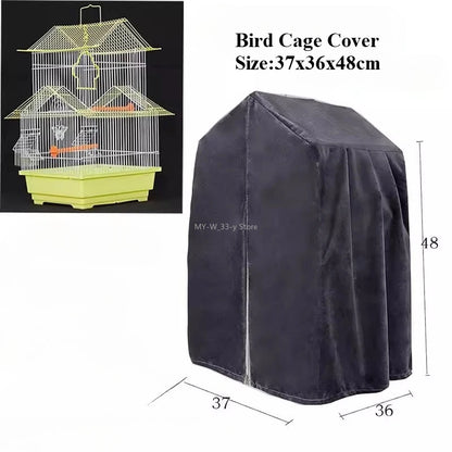 Bird Cage Cover Sunshade Breathable and Splashproof Large Bird Cage Cover Parrot Cage Shading Protective Products Bird Supplies