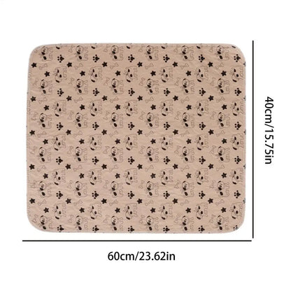 Dog Pee Pads Fast Absorbent Pet Training Mat Reusable Washable Absorbent Pee Pads For Home Potty Playpen Crate Litter pad