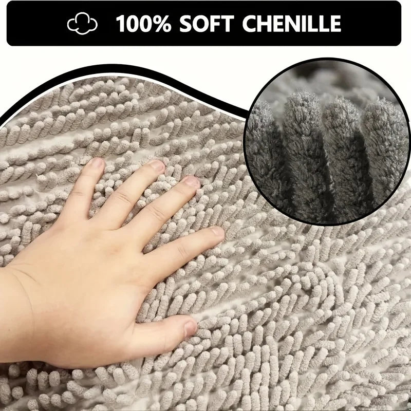 Super Absorbent Mud Mat for Dogs - Quick Dry Microfiber, Non-Slip, Washable, and Easy to Clean - Perfect for Indoor Entry Door
