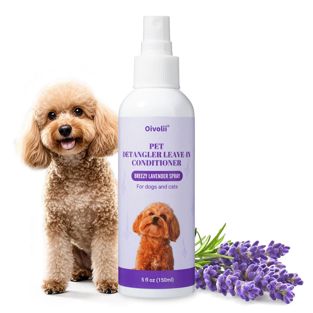 Pet Softness Solution Spray Lavender Essence Deep Cleaning Nourishing Shiny Coat for Dogs Cats