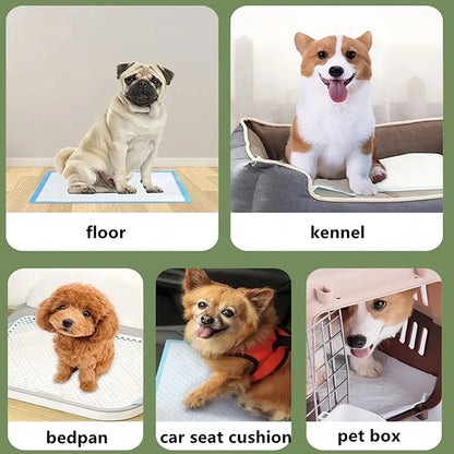 20/40/50/100PCS Blue Pet Diaper Cats Dogs Pet Diaper Dogs Training Disposable Care Pee Pads Surface Litter Clean Toilet Supplies