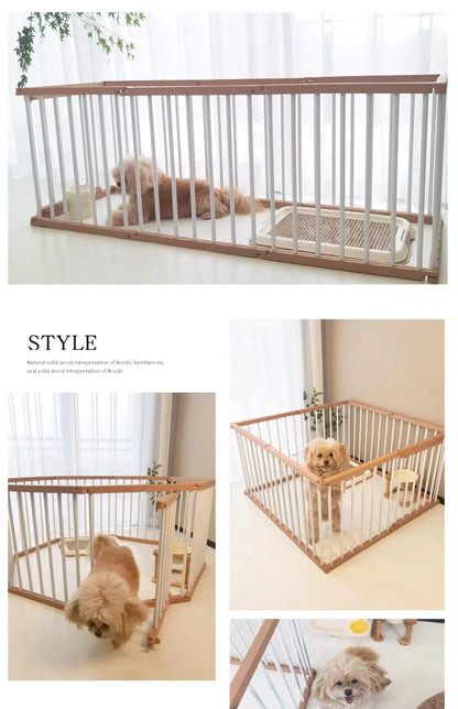 Dog Cage Strong and Durable Smooth Dogs Pets Indoor Fence Anti-rust Dog Fences Creative Design Easy Install Pet Product Supplies