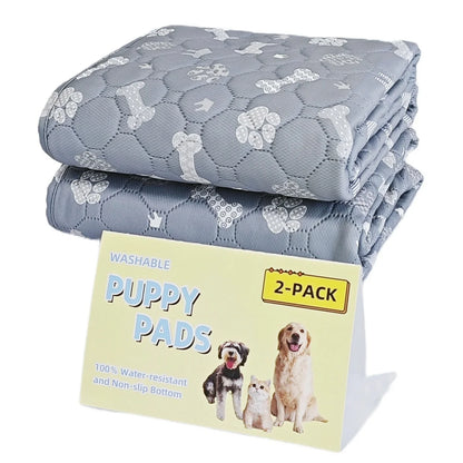 2pcs Large Pet Dog Pee Pads, Rosa Rink Washable Sleep Play Pad, Reusable Dogs Puppy Pads Pet Training Pads for Dogs winter