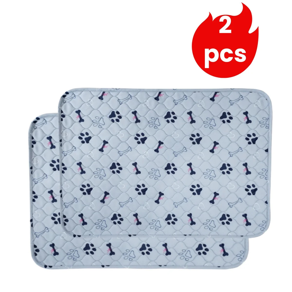 2pcs Large Pet Dog Pee Pads,Reusable Dogs Puppy Pads Pet Training Pads for Dogs, Absorbent and Leak-Proof Whelping Pads,Size:M