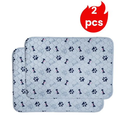 2pcs Large Pet Dog Pee Pads,Reusable Dogs Puppy Pads Pet Training Pads for Dogs, Absorbent and Leak-Proof Whelping Pads,Size:M