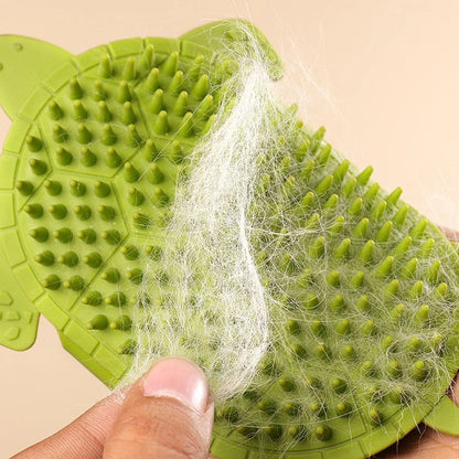 Cat Grooming Brush Self Cleaning Silicone Massage Comb for Kittens Cat Toy Accessories Wall Corner Scratcher Pet Cat Brush Comb