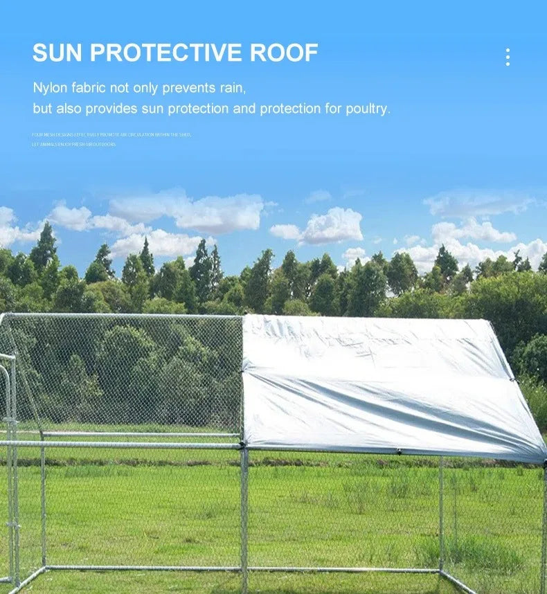 Chicken Coops Outdoor Rainproof Oversized Chicken and Rabbit Cages for Peacocks and Other Poultry