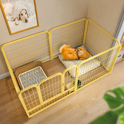 6 Panels Dog Fence Playpen Foldable Exercise Puppy Kennel Cage Heavy Duty Dog Exercise Fence for Dog Cat Rabbit Pet Exercise