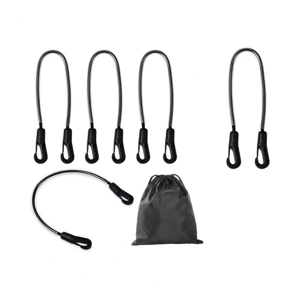 Elastic Horse Blanket Straps with Double Ended Clips Adjustable Length 21" to 28" Stretchy Leg Straps for Horse Blanket