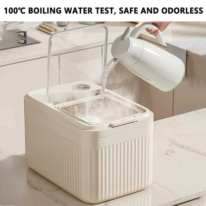 Dog Food Storage Sealed Container for Dog Food Airtight Treat Dispenser Weatherproof for Home Farm Garage Barn Pantry Soybean