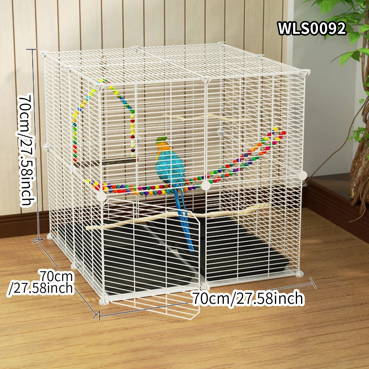 Birdcage Parrot Cage Household Large Tiger Skin Black Phoenix Peony Starling Special Luxury House with Tray