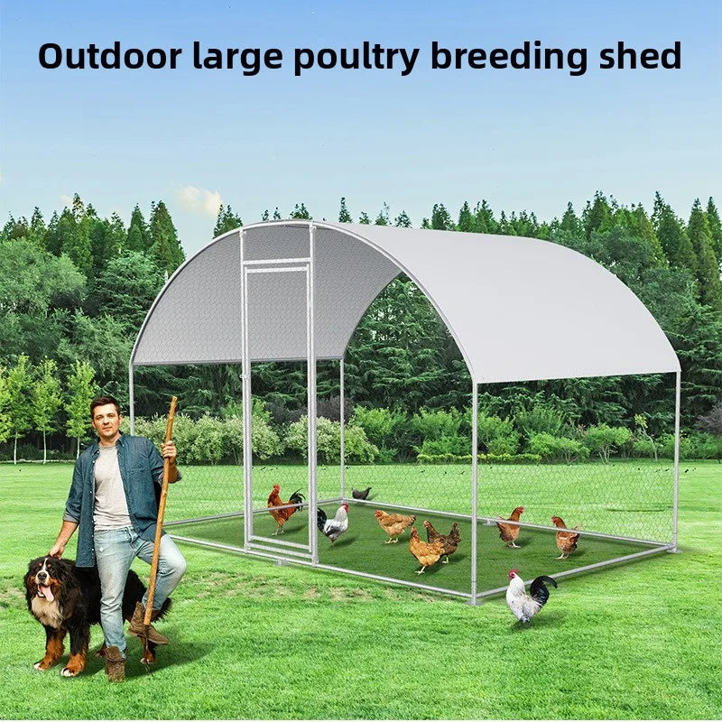 Outdoor Large-scale Chicken Duck Breeding Shed Nests Weatherproof Farm Poultry Cages Simple Breathable Pet Supplies Accessories