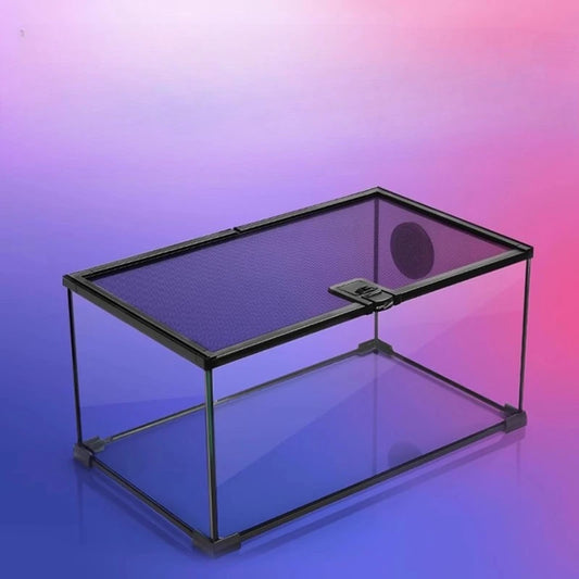 Rainforest Glass Terrarium for Reptiles Snake Tree Frog Bearded Dragon Lizard Gecko Spider Habitat Tank with Decorations