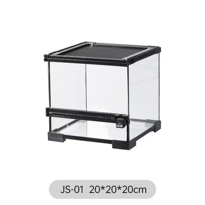 Ecological landscape reptile terrarium with natural decoration,suitable for chameleon,horned frog,and lizard,full habitat set