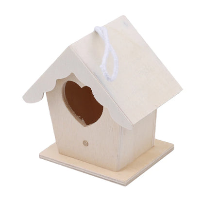 Bird Nest Garden Wooden Bird Cage Outdoor Hanging Birdhouse Box Garden Yard Decoration Pet Accessories Wooden Bird Cages