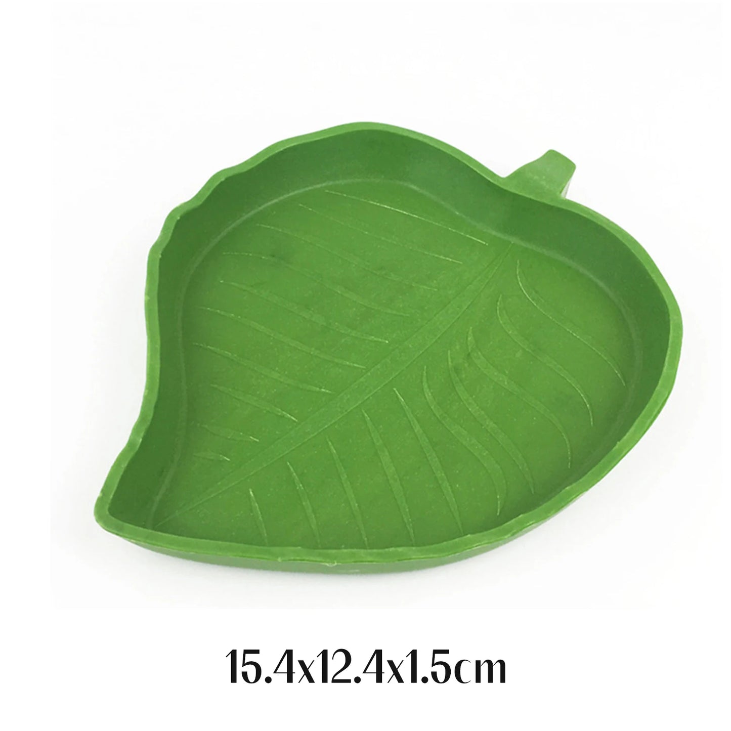 Turtle Water Bowl Leaf Shaped Reptile Food Water Bowl Flat Drinking Bowl Water Plate Reptile Pets Drinking and Eating,