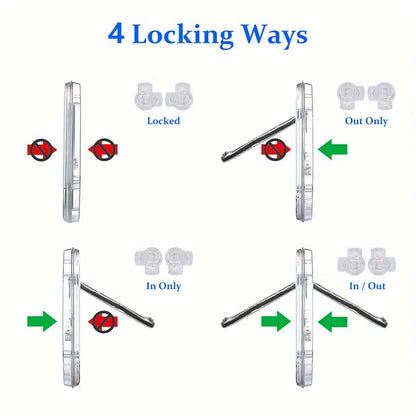 4 Way Locking Cat Doors Cat Flap Door 4 Way Locking Cat Doors Small Pet Door for Cats Small Dogs Puppy Access Hole