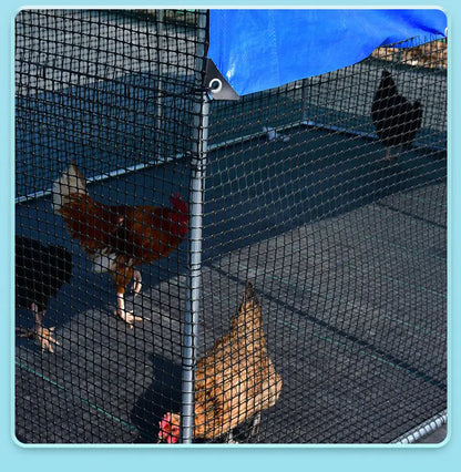 Outdoor Large Chien Coop Ventilated Poultry Cage Rainproof Chien ed Mobile Installation Durable Galvanized Steel Material