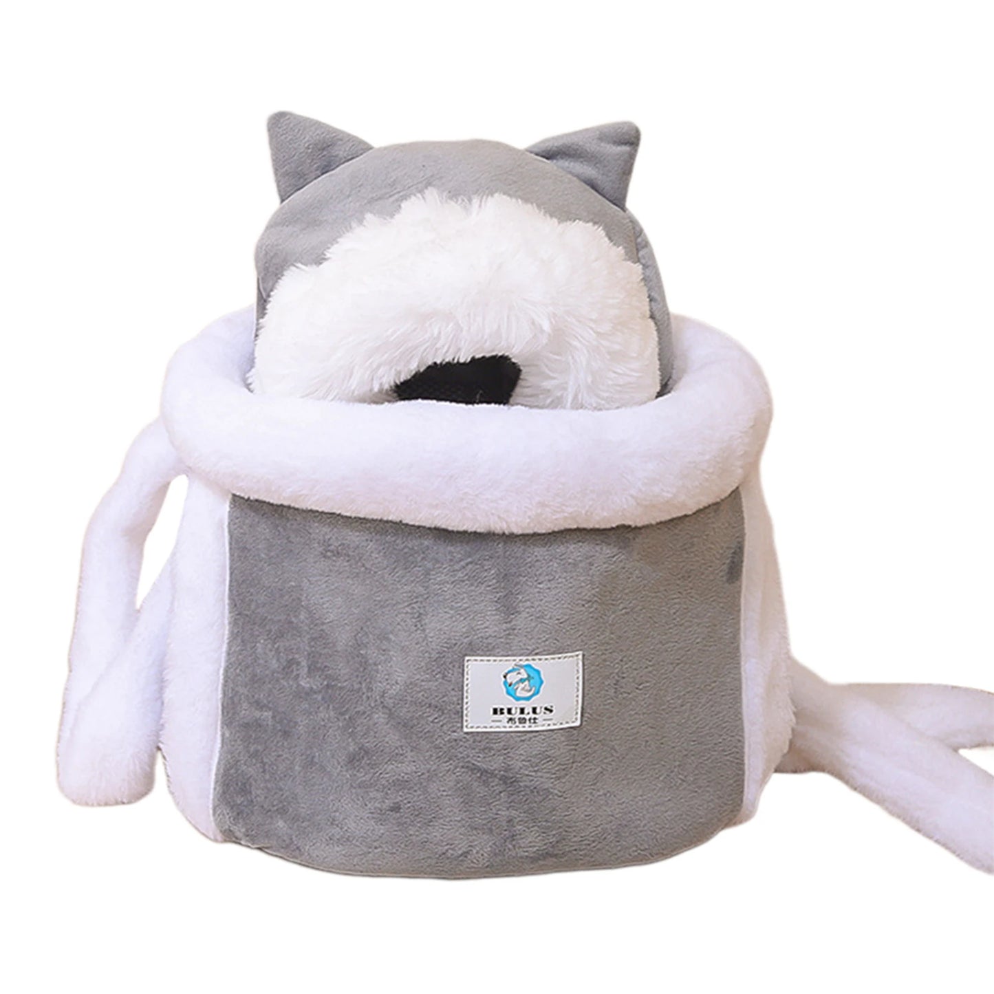 Winter Warm Cat Backpack Soft Cozy Cute Plush Pets Cage All In 1 Style Cat Bag Carrier Bag For Outdoor Travel Pet Accessories