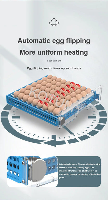 Incubator, Chicken Automatic Intelligent Small Incubator, Chicken Duck Goose Household Incubator, Mini Water Bed Incubator