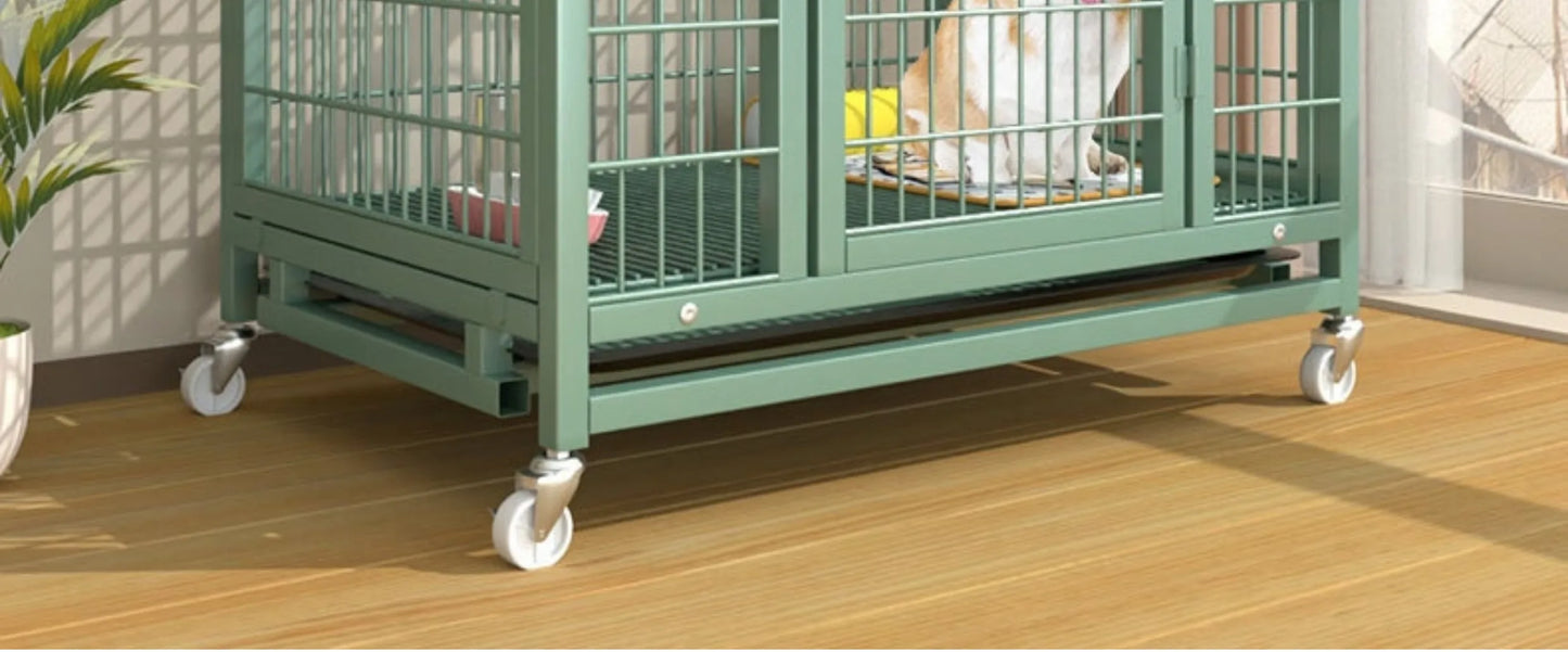 Indoor Large Medium Dog Cage with Toilet Pet Dog House Fence for Samoyed Labr Dog Cages Kennels And Run Outdoor Supplies