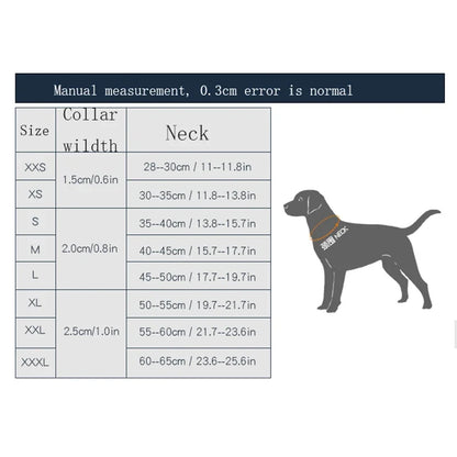 Truelove Pet Dog Collar Nylon  and Reflective Materials Widened and Comfortable Version Suitable for Dogs of All Sizes TLC50121