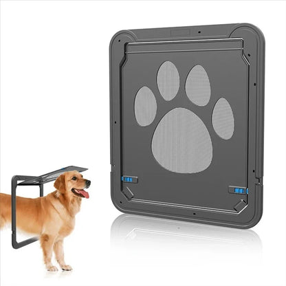 Pet Kitty Dog Door Flap Gate Opener Controlled Entry Electronic Screen Window Protector Wall Mosquito Net(Small:24cmx29cm)