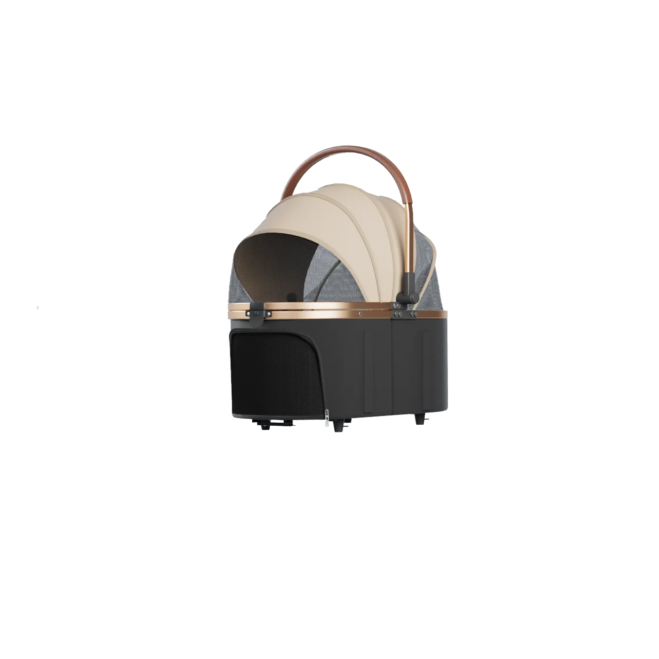 Pet 2-in-1 Portable Foldable Pet Strollers with Detachable Bag for Dogs Cats and Small Outdoor Pet Carts Basket Can Be Separated