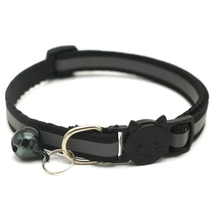 10Pcs Wholesale Collars for Cat Collar With Bell Adjustable Necklace Cat Puppy kitten Collar Dropshipping Pet Cats Collar