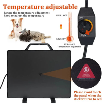 Coop Heater Constant Temperature Heating To Protect Chickens From Cold in Winter Can Be Hung Erected Forincubator All Poultry