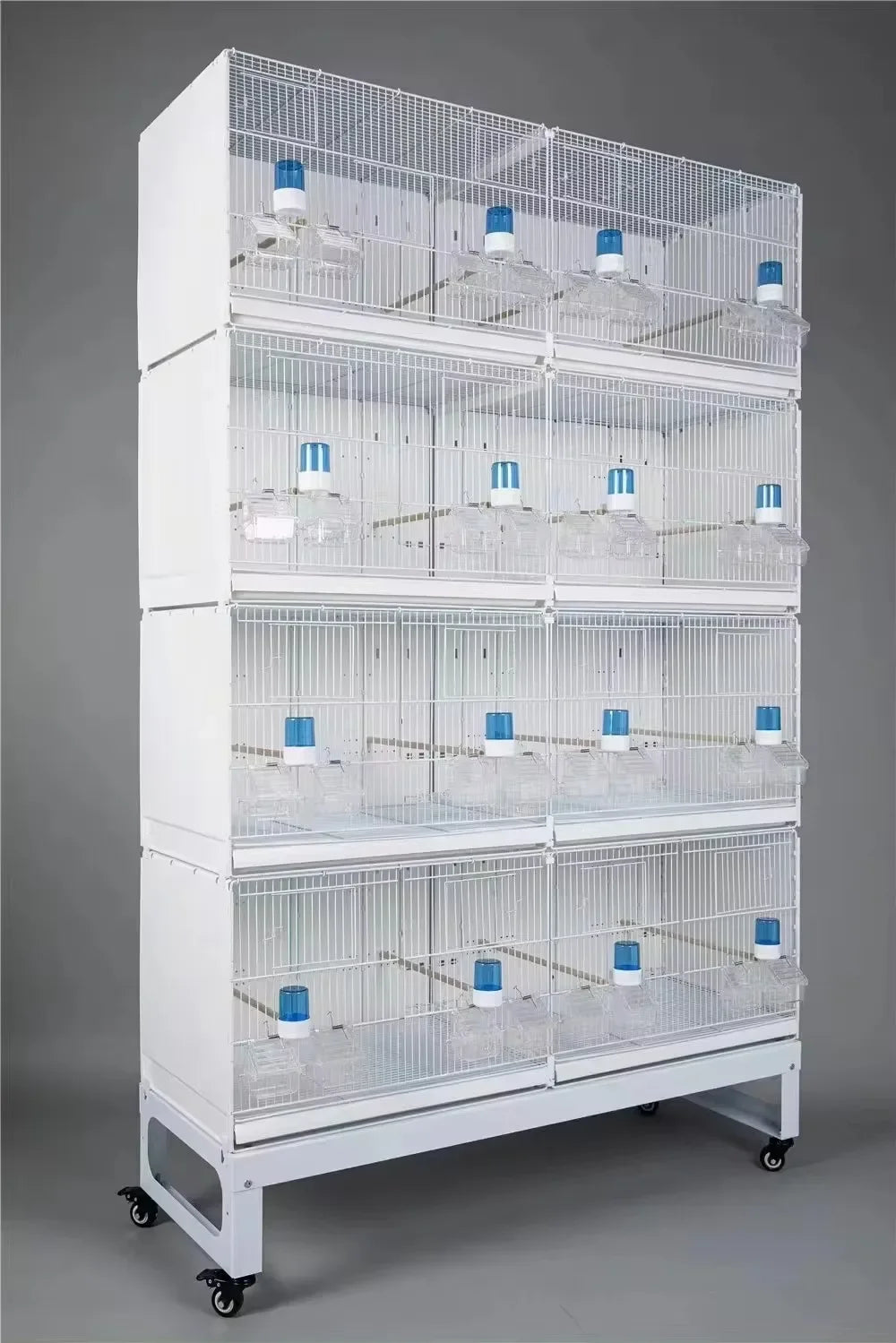 New Arrival Factory Wholesale Big Breeding Cage For Sale Multilayer Movable Splice Love Bird Cage With Roller Base