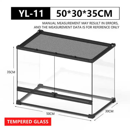 Best Tempered Glass Pet Reptile Enclosure Terrarium Glass Containers Paludarium Tank For Pets