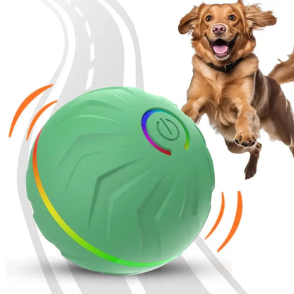 Rolling Ball Dog Toy Automatic Interactive Toy Pet Toy Ball USB Rechargeable Dog Chew Ball Pet Supplies For Backyard Park Garden
