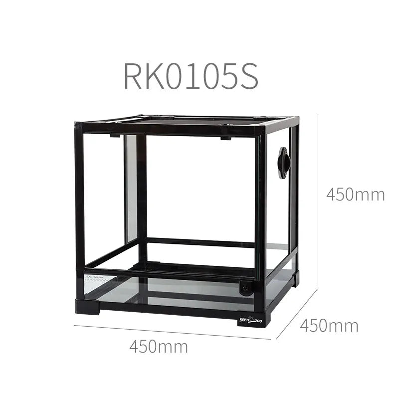 Glass Insulated Reptile Tank for Turtle Tortoise Lizard and Chameleon,Crawling Pet Breeding Box with Heat Retention Structure