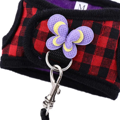 Mice Rat Ferret Outdoor Walking Corset Traction Guinea Pig Clothes Vest Leash Set Chest Strap Harness  Leash Small Pet Products