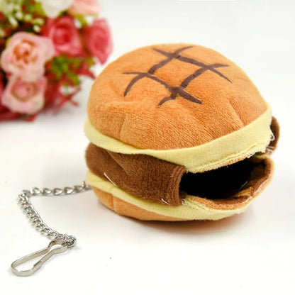 1pc-Hamburger Hamster Cages Cotton Small Animal Nest Cartoons House Carrier Pet Hanging Bed Zipper Strap Sleeping Bags