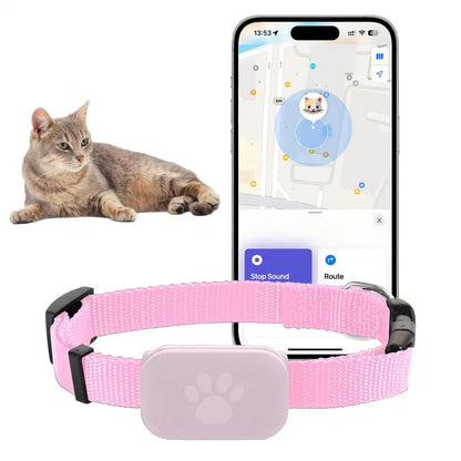 Cat Trackers GPS Cat Tracker Collar Pet Kitten GPS Collar Multifunctional Pet Smart GPS Trackers Pets Accessories IOS Compatible