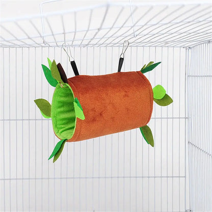 Hamster Hammock Small Animal Hanging Warm Bed Tunnel and Swing Jungle Set Cage Accessories for Sugar Glider Squirrel Hamster