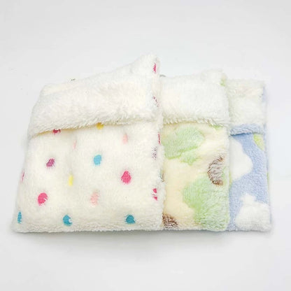 Plush Hammock Pet Swing Bag Warm Rat Sleeping Bag Cloud Pattern Sugar Gliders Sleeping Pouch Soft Comfortable Hamster  Cages