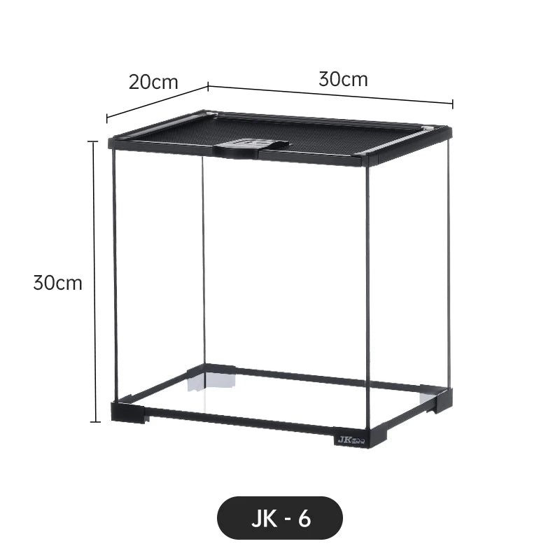 Climbing Pet Glass Tank,Lizard&Frog Habitat,Water Turtle&Hermit Crab Tank,Spider Enclosure for Reptiles,Horned Frog Breeding