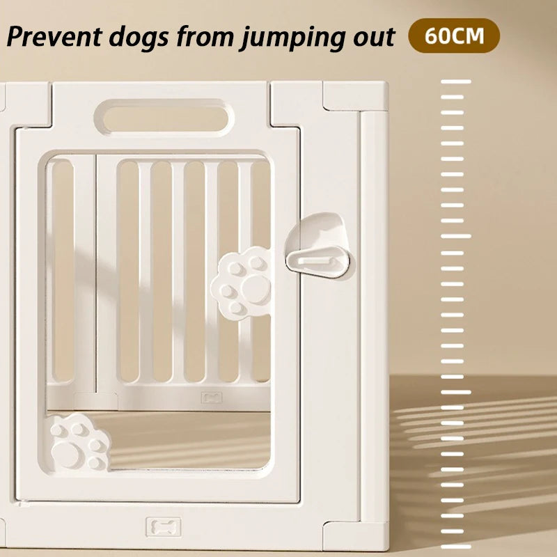 DIY Free Combination Dog Fence Transparent Indoor Acrylic Dog Playpen Splicing Isolation Pet Fences Household Small Enclosure