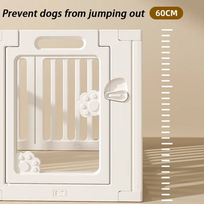 DIY Free Combination Dog Fence Transparent Indoor Acrylic Dog Playpen Splicing Isolation Pet Fences Household Small Enclosure