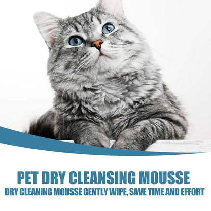 Portable Dog Dry Cleaning Shampoo Great Smelling Cat Dry Shampoo Deodorant No Rinse Cleaner for Pet Outdoor Travel Bath Supplies