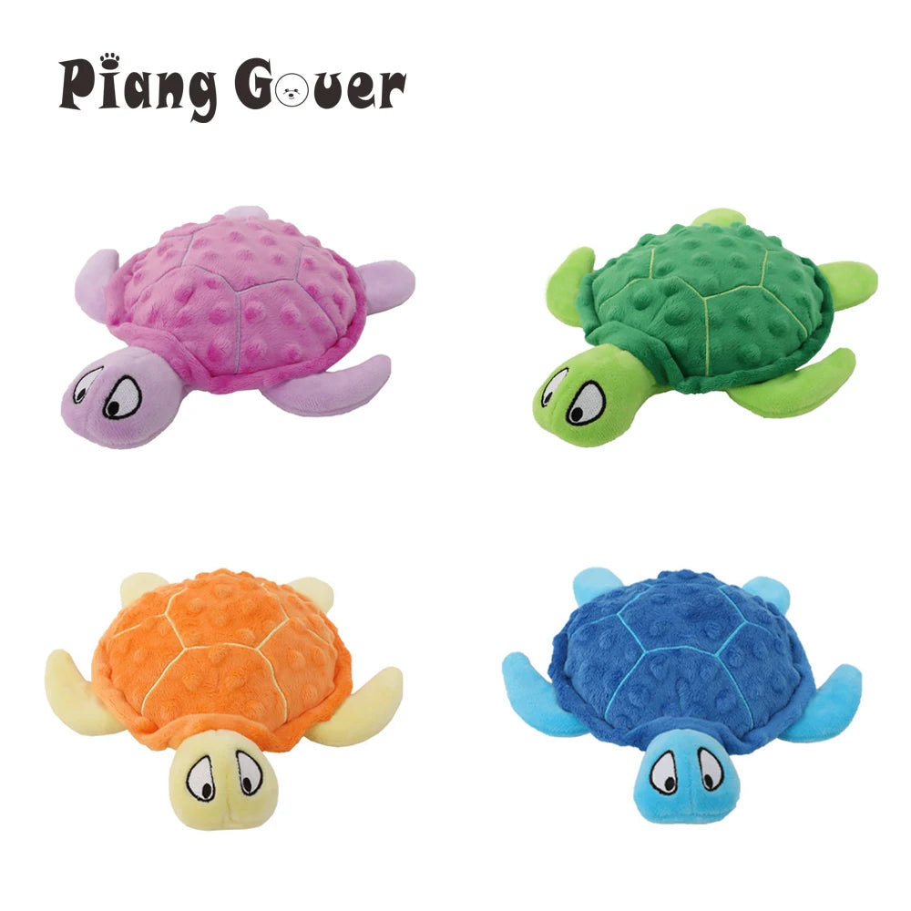 Turtle Squeak Dog Toy Sea Turtle Puppy Plush Pet Toy Play Interactive Supplies