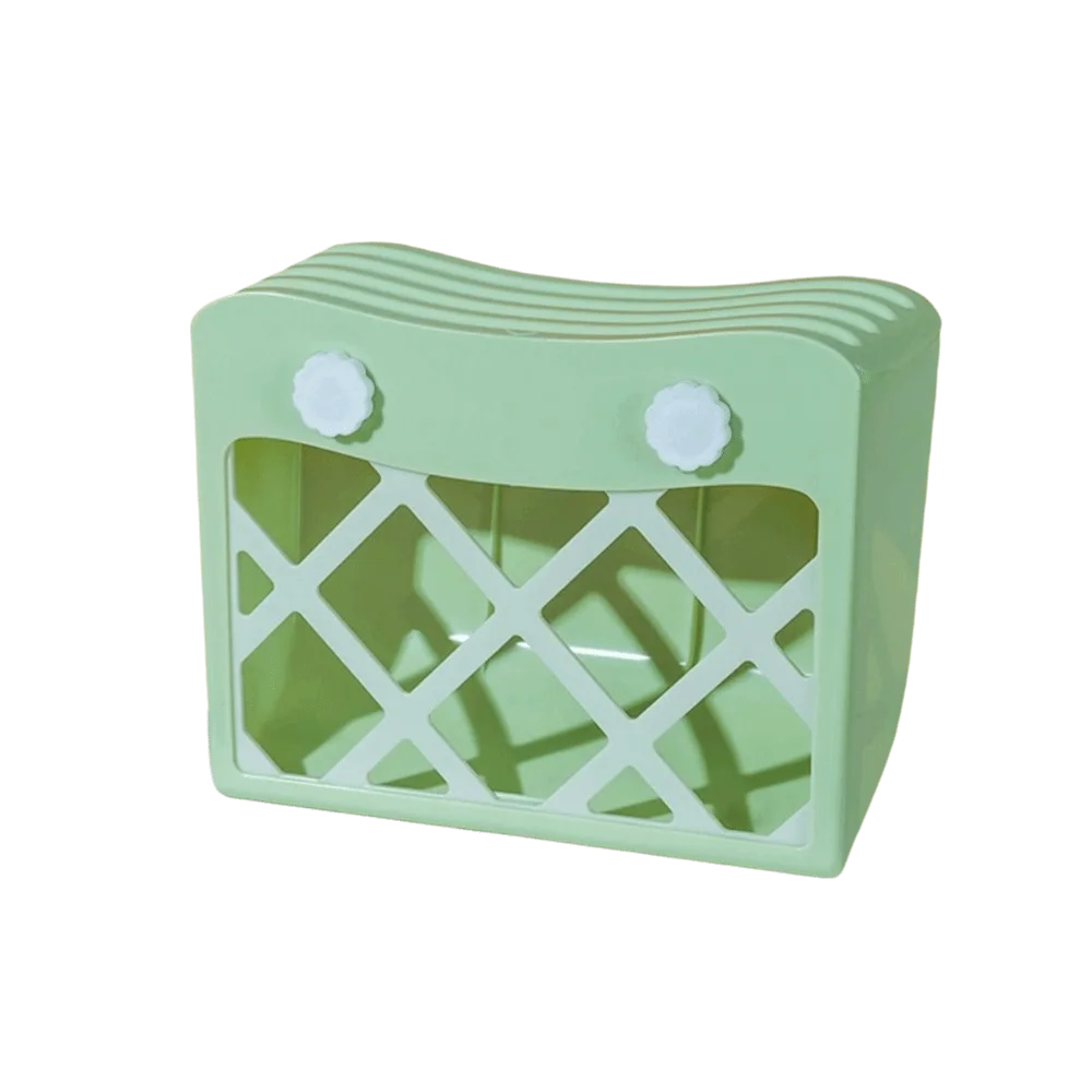 Rabbit Grass Basket Hanging Rabbit Hay Feeder Fixed Large Capacity Rabbit Grass Rack Anti-tipping with Lid Hay Manger Grass Rack