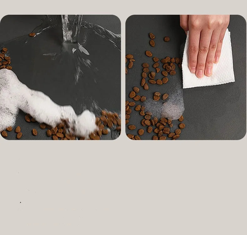 Diatomaceous mud pet mat Feeding mat for cats and dogs non-slip anti-spill easy to clean pet placemat absorbent quick drying mat