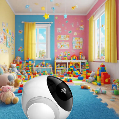 Famue Smart Robot Camera 5G WiFi HD 2K Camera Pet Tracking Laser Indicator TUYA Pet Camera Auto Charging Auto Obstacle Avoidance