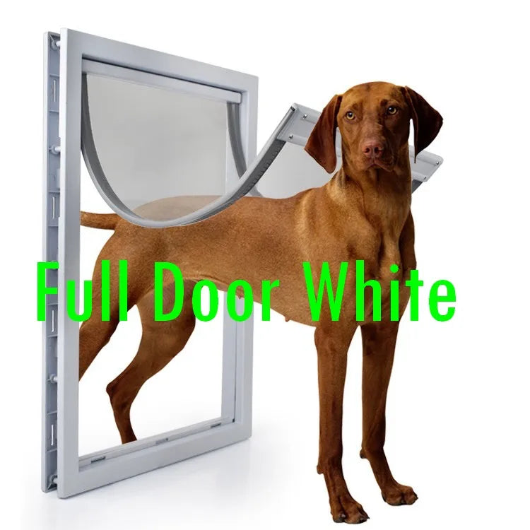 2XL Inner Flap 55*36cm Big Dog Door for Wooden Doors HQ ABS Flame PVC Enter Outer Anti Raining Cover Insulated Cold Weather