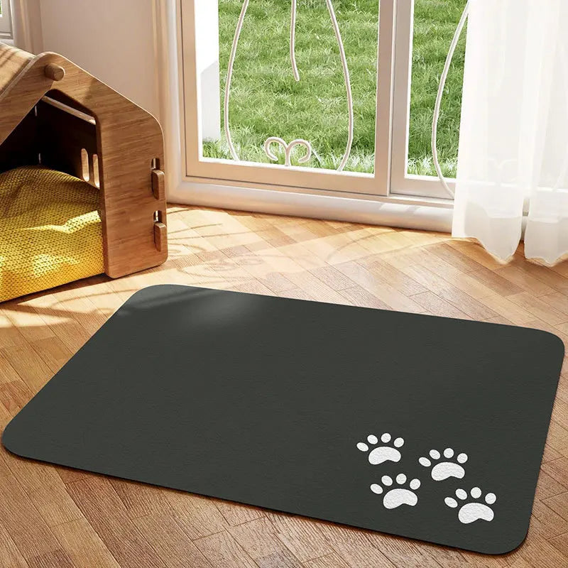 Diatomaceous mud pet mat Feeding mat for cats and dogs non-slip anti-spill easy to clean pet placemat absorbent quick drying mat