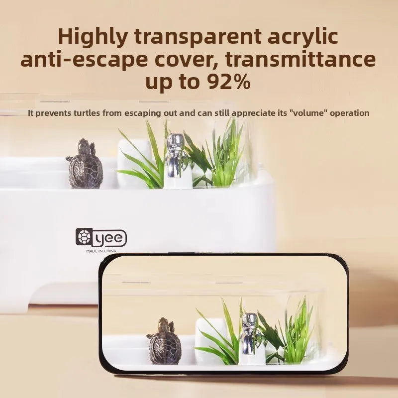 Turtle Tank, Home Brazilian Turtle Pot, Decorative Item, Grass Turtle Breeding Box, Tank Sun Deck